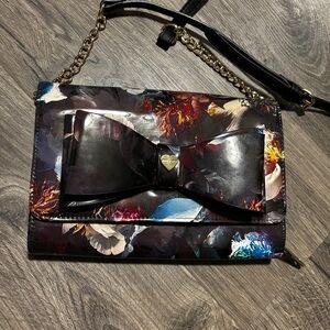 Betsey Johnson Floral Black Bow Women's Crossbody